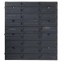 Storage box set 80 pieces wall panels red black by , Tool cabinets - Ref: Foro24-150812, Price: 50,44 €, Discount: %