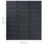 Storage box set 80 pieces wall panels red black by , Tool cabinets - Ref: Foro24-150812, Price: 50,44 €, Discount: %