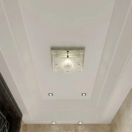Lámpara de techo de vidrio, cristal cuadrado 1 x E27 de , Apliques de techo - Ref: Foro24-240542, Precio: 23,38 €, Descuento: %