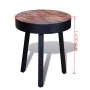 Mesita redonda de madera de teca reciclada de , Mesas auxiliares - Ref: Foro24-241713, Precio: 89,65 €, Descuento: %