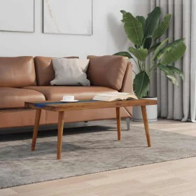 Mesa de centro de resina de teca 100x50x40 cm de , Mesas de centro - Ref: Foro24-245067, Precio: 279,66 €, Descuento: %
