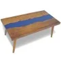 Mesa de centro de resina de teca 100x50x40 cm de , Mesas de centro - Ref: Foro24-245067, Precio: 279,66 €, Descuento: %