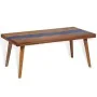 Mesa de centro de resina de teca 100x50x40 cm de , Mesas de centro - Ref: Foro24-245067, Precio: 279,66 €, Descuento: %