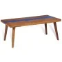 Mesa de centro de resina de teca 100x50x40 cm de , Mesas de centro - Ref: Foro24-245067, Precio: 279,66 €, Descuento: %
