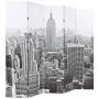Biombo divisor plegable 200x170 cm Nueva York blanco y negro de , Divisores de ambientes - Ref: Foro24-245859, Precio: 125,27...