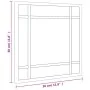 Espejo de pared cuadrado de hierro negro 30x30 cm de , Espejos - Ref: Foro24-358632, Precio: 35,45 €, Descuento: %