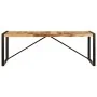 Mesa de comedor de madera maciza de mango 220x100x75 cm de , Mesas de cocina y de comedor - Ref: Foro24-247408, Precio: 357,0...