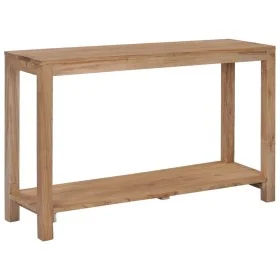 Solid teak wood console table 120x35x75 cm by , Side tables - Ref: Foro24-282850, Price: 216,11 €, Discount: %