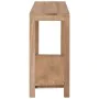 Solid teak wood console table 120x35x75 cm by , Side tables - Ref: Foro24-282850, Price: 216,11 €, Discount: %