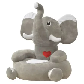 Plüschstuhl für Kinder, grauer Elefant von , Stühle und Hochstühle für Kinder - Ref: Foro24-80159, Preis: 60,19 €, Rabatt: %