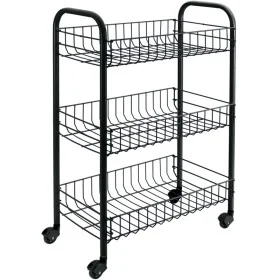 Metaltex Carrito de cocina con 3 cestas Siena negro de , Carros de cocina y comedor - Ref: Foro24-430398, Precio: 30,86 €, De...