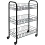 Metaltex Carrito de cocina con 3 cestas Siena negro de , Carros de cocina y comedor - Ref: Foro24-430398, Precio: 30,86 €, De...