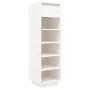 Mueble zapatero de madera maciza de pino blanco 30x34x105 cm de , Zapateros y organizadores de calzado - Ref: Foro24-813556, ...