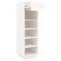 Mueble zapatero de madera maciza de pino blanco 30x34x105 cm de , Zapateros y organizadores de calzado - Ref: Foro24-813556, ...