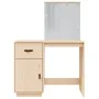 Solid pine wood dressing table with LED lights 95x50x133.5 cm by , Bedroom Dressers - Ref: Foro24-820092, Price: 180,19 €, Di...