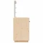 Mesa tocador con LED madera maciza de pino 95x50x133,5 cm de , Tocadores para dormitorios - Ref: Foro24-820092, Precio: 180,1...