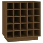 Botellero de madera maciza de pino marrón miel 55,5x34x61 cm de , Armarios para vino y licores - Ref: Foro24-821530, Precio: ...