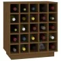 Botellero de madera maciza de pino marrón miel 55,5x34x61 cm de , Armarios para vino y licores - Ref: Foro24-821530, Precio: ...