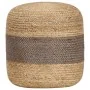 Puf hecho a mano gris 40x45 cm yute de , Otomanas - Ref: Foro24-248077, Precio: 68,33 €, Descuento: %