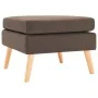 Reposapiés de tela marrón de , Otomanas - Ref: Foro24-288735, Precio: 72,55 €, Descuento: %