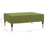 Green velvet footrest 78x56x32 cm by , Ottomans - Ref: Foro24-337701, Price: 62,71 €, Discount: %