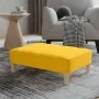 Reposapiés de tela amarillo 78x56x32 cm de , Otomanas - Ref: Foro24-337807, Precio: 81,63 €, Descuento: %