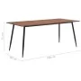 Mesa de comedor de MDF marrón 180x90x75 cm de , Mesas de cocina y de comedor - Ref: Foro24-281568, Precio: 210,25 €, Descuent...