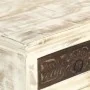 Mesita de noche de madera maciza de mango blanco 40x30x50 cm de , Mesitas de noche - Ref: Foro24-285896, Precio: 109,38 €, De...