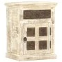 Mesita de noche de madera maciza de mango blanco 40x30x50 cm de , Mesitas de noche - Ref: Foro24-285896, Precio: 109,38 €, De...