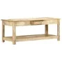 Mesa de centro pintada a mano madera maciza mango 110x50x45 cm de , Mesas de centro - Ref: Foro24-286146, Precio: 210,98 €, D...