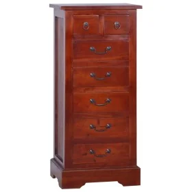 Cajonera clásica madera de caoba maciza marrón 45x35x100 cm de , Cajoneras - Ref: Foro24-288865, Precio: 218,26 €, Descuento: %