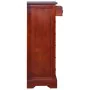 Cajonera clásica madera de caoba maciza marrón 45x35x100 cm de , Cajoneras - Ref: Foro24-288865, Precio: 218,26 €, Descuento: %