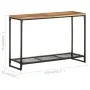 Solid acacia wood console table 110x35x75 cm by , Side tables - Ref: Foro24-320249, Price: 117,67 €, Discount: %