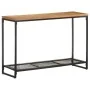 Solid acacia wood console table 110x35x75 cm by , Side tables - Ref: Foro24-320249, Price: 117,67 €, Discount: %