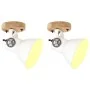 Industrial wall/ceiling lamps 2 units white 20x25 cm E27 by , Lamps - Ref: Foro24-320519, Price: 49,86 €, Discount: %