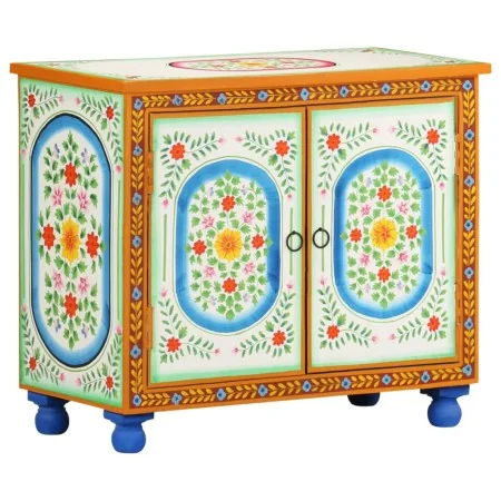 Aparador de madera maciza de mango pintado a mano 70x35x60 cm de , Aparadores - Ref: Foro24-321665, Precio: 183,82 €, Descuen...