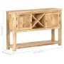Aparador de madera de mango rugosa 120x30x76 cm de , Aparadores - Ref: Foro24-321788, Precio: 306,65 €, Descuento: %