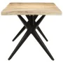 Rough mango wood dining table 200x90x76 cm by , Kitchen and dining tables - Ref: Foro24-323572, Price: 407,25 €, Discount: %