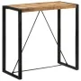 Mesa alta de bar madera maciza de mango rugoso 110x55x110 cm de , Mesas de cocina y de comedor - Ref: Foro24-351717, Precio: ...