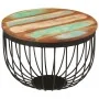 Mesa de centro madera maciza reciclada y acero Ø50x35 cm de , Mesas de centro - Ref: Foro24-352025, Precio: 93,59 €, Descuent...