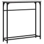 Engineered wood gray Sonoma console table 75x19.5x75 cm by , Side tables - Ref: Foro24-834138, Price: 35,42 €, Discount: %