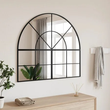 Espejo de pared arco de hierro negro 100x90 cm de , Espejos - Ref: Foro24-3200611, Precio: 161,58 €, Descuento: %