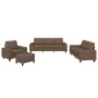Juego de sofás 4 piezas tela marrón de , Sofás - Ref: Foro24-3201877, Precio: 789,97 €, Descuento: %
