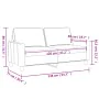 Sofá de 2 plazas de tela marrón 120 cm de , Sofás - Ref: Foro24-359158, Precio: 212,55 €, Descuento: %