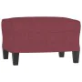 Juego de sofás 4 piezas tela rojo tinto de , Sofás - Ref: Foro24-3201880, Precio: 659,85 €, Descuento: %