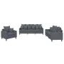 Juego de sofás con cojines 3 piezas terciopelo gris oscuro de , Sofás - Ref: Foro24-3201681, Precio: 635,60 €, Descuento: %
