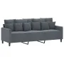 Dreiteiliges Sofaset mit dunkelgrauen Samtkissen. von , Sofas - Ref: Foro24-3201681, Preis: 635,60 €, Rabatt: %
