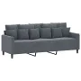 Juego de sofás con cojines 3 piezas terciopelo gris oscuro de , Sofás - Ref: Foro24-3201681, Precio: 635,60 €, Descuento: %