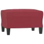 Juego de sofás con cojines 3 piezas cuero sintético rojo tinto de , Sofás - Ref: Foro24-3201932, Precio: 607,07 €, Descuento: %