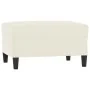 Set of sofas with 4 cream velvet cushions. by , Sofas - Ref: Foro24-3201972, Price: 785,53 €, Discount: %